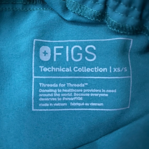 EUC FIGS Tansen joggers, Caribbean Blue size XS - Picture 4 of 4